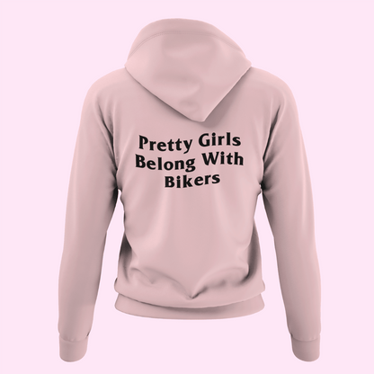 BLVNKS "Pretty Girls Belong With Bikers" Hoodie