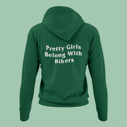 BLVNKS "Pretty Girls Belong With Bikers" Hoodie