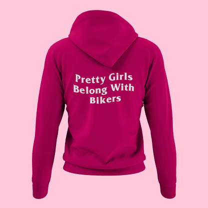BLVNKS "Pretty Girls Belong With Bikers" Hoodie