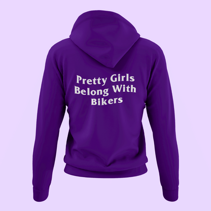 BLVNKS "Pretty Girls Belong With Bikers" Hoodie