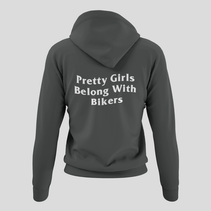 BLVNKS "Pretty Girls Belong With Bikers" Hoodie